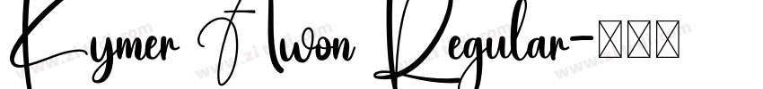 Kymer Awon Regular字体转换